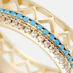 Bague Zoila Plaqué Or Jaune Oxyde De Zirconium-Histoire d'Or Hot