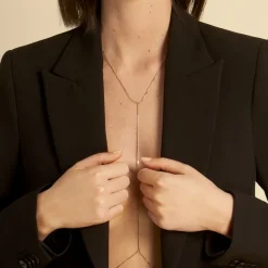 Bijou De Corps Sofiya Acier Jaune-Histoire d'Or