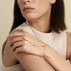 Histoire d'Or Bijou De Main Jaipur Acier Jaune