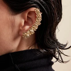 Bijou D'oreille Grimpant Unitaire Acier Inoxydable Jaune Dyonis-Histoire d'Or Online