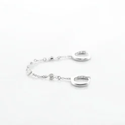 Bijou D'oreille Unitaire Argent Blanc Gretus Oxydes De Zirconium-Histoire d'Or Sale