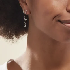 Bijou D'oreille Unitaire Argent Blanc Gretus Oxydes De Zirconium-Histoire d'Or Sale