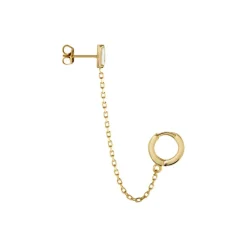 Bijou D'oreille Unitaire Plaqué Or Maverick Oxyde De Zirconium-Histoire d'Or Discount