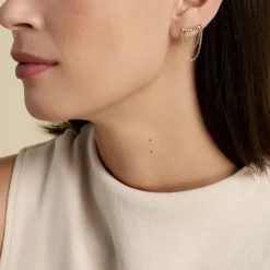 Bijou D'oreille Unitaire Plaqué Or Jaune Kazia Oxydes De Zirconium-Histoire d'Or Outlet