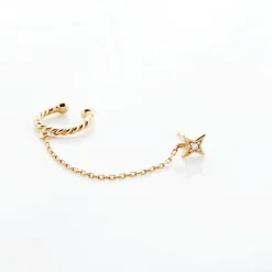 Bijou D'oreille Unitaire Plaqué Or Sweyn Oxyde De Zirconium-Histoire d'Or Outlet