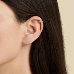 Bijou D'oreille Unitaire Silohe Plaqué Or Jaune Oxyde De Zirconium-Histoire d'Or Online