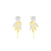 Bijoux D'oreilles Alexine Or Jaune Oxyde De Zirconium-Histoire d'Or Sale