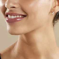 Bijoux D'oreilles Alexine Or Jaune Oxyde De Zirconium-Histoire d'Or Sale