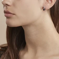 Bijoux D'oreilles Cleya Argent Blanc Céramique-Histoire d'Or New