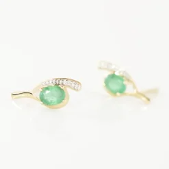 Bijoux D'oreilles Emotion Or Jaune Emeraude Diamant-Histoire d'Or Online