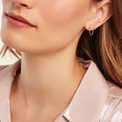 Bijoux D'oreilles Navette De Zirconium-Histoire d'Or Online