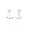 Bijoux D'oreilles Phybie Argent Blanc Oxyde De Zirconium-Histoire d'Or New