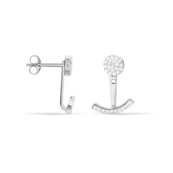 Bijoux D'oreilles Phybie Argent Blanc Oxyde De Zirconium-Histoire d'Or New