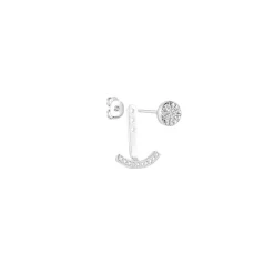 Bijoux D'oreilles Phybie Argent Blanc Oxyde De Zirconium-Histoire d'Or New