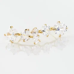 Bijoux D'oreilles Raffaele Or Jaune Oxyde De Zirconium-Histoire d'Or Hot