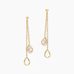 Histoire d'Or Bo Pendantes Or Jaune Emerika Oxyde De Zirconium