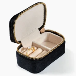 Boite à Bijou Tissu Noir-Histoire d'Or Online