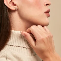 Boucle D'oreille Fachtna Or Jaune Oxyde De Zirconium-Histoire d'Or Online