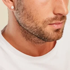 Boucle D'oreille Puce Unitaire Unitaire Kole Acier Blanc-Histoire d'Or Outlet