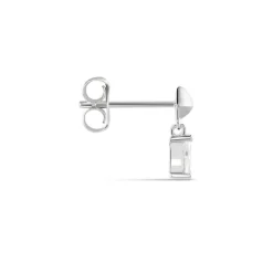 Boucle D'oreille Puce Unitaire Deorsa Argent Blanc Oxyde De Zirconium-Histoire d'Or Discount
