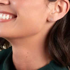 Boucle D'oreille Puce Unitaire Jodoca Or Jaune Oxyde De Zirconium-Histoire d'Or Discount