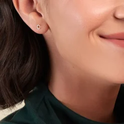 Boucle D'oreille Puce Unitaire Jodoca Or Jaune Oxyde De Zirconium-Histoire d'Or Discount