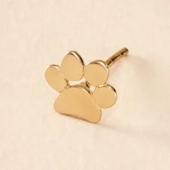 Boucles D'oreille Puce Unitaire Joya Or Jaune-Histoire d'Or New