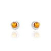 Boucles D'oreilles Argent Blanc Franjo Ambre-Histoire d'Or Sale
