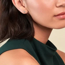 Boucles D'oreilles Dépareillées Macha Argent Blanc Oxyde De Zirconium-Histoire d'Or New