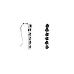 Boucles D'oreilles Grimpantes Gastoun Argent Oxyde-Histoire d'Or Discount