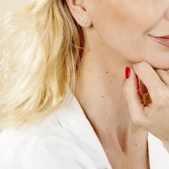 Boucles D'oreilles Grimpantes Plaqué Or Nayeli-Histoire d'Or Sale