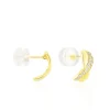 Boucles D'oreilles Izefia Rondes Or Jaune Oxyde De Zirconium-Histoire d'Or Best