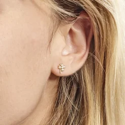 Boucles D'oreilles Or Jaune Verdiane Oxydes-Histoire d'Or Outlet