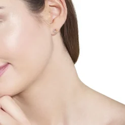 Boucles D'oreilles Or Jaune Ernesta C艙ur Oxydes-Histoire d'Or New