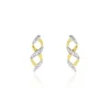 Boucles D'oreilles Or Jaune Serj Oxydes De Zirconium-Histoire d'Or Sale