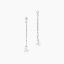 Histoire d'Or Boucles D'oreilles Pendantes Regane De Zirconium