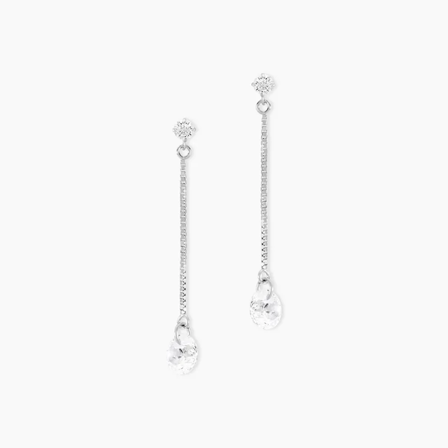 Histoire d'Or Boucles D'oreilles Pendantes Regane De Zirconium