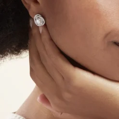 Boucles D'oreilles Pendantes Matilda Argent  Perle Culture Et Oxyde-Histoire d'Or Online