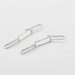 Boucles D'oreilles Pendantes Chiarina Argent Blanc-Histoire d'Or Discount