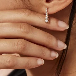 Boucles D'oreilles Pendantes Plaqué Or Beisiris Oxydes De Zirconium-Histoire d'Or New