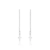 Boucles D'oreilles Pendantes Gaiana Argent Blanc-Histoire d'Or Hot