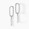 Boucles D'oreilles Pendantes Cedrine Argent Blanc-Histoire d'Or
