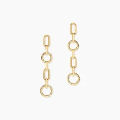 Histoire d'Or Boucles D'Oreilles Pendantes Ysia Or Jaune