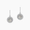 Boucles D'oreilles Pendantes Nyoko Argent Blanc Labradorite-Histoire d'Or Discount
