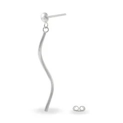Boucles D'oreilles Pendantes Yaell Argent Blanc-Histoire d'Or Outlet