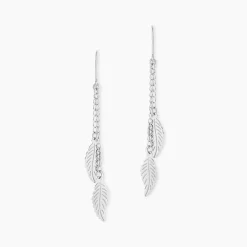 Boucles D'oreilles Pendantes Fabia Argent Blanc-Histoire d'Or Discount