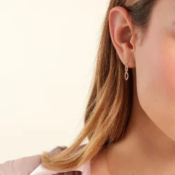 Boucles D'oreilles Pendantes Taimi Or Jaune Diamant-Histoire d'Or New