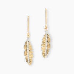 Boucles D'oreilles Pendantes Paola Or Jaune Diamant-Histoire d'Or Hot