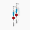 Boucles D'oreilles Pendantes Behati Argent Blanc Corail Turquoise-Histoire d'Or Discount