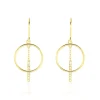 Boucles D'oreilles Pendantes Or Jaune Guda Oxyde De Zirconium-Histoire d'Or Best